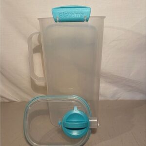 Sistema translucent pitcher with aqua pour lid 2 liter / 67 oz